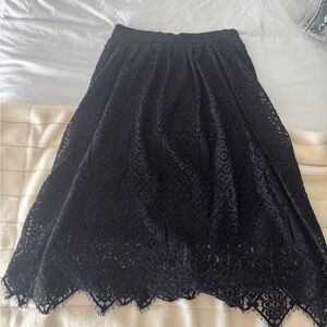 H&M black lace skirt